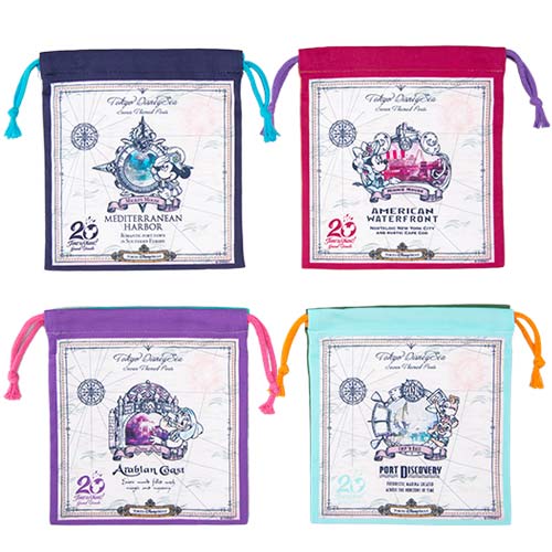 TDR - Disney Sea 20th Anniversary -  Cloth pouch set