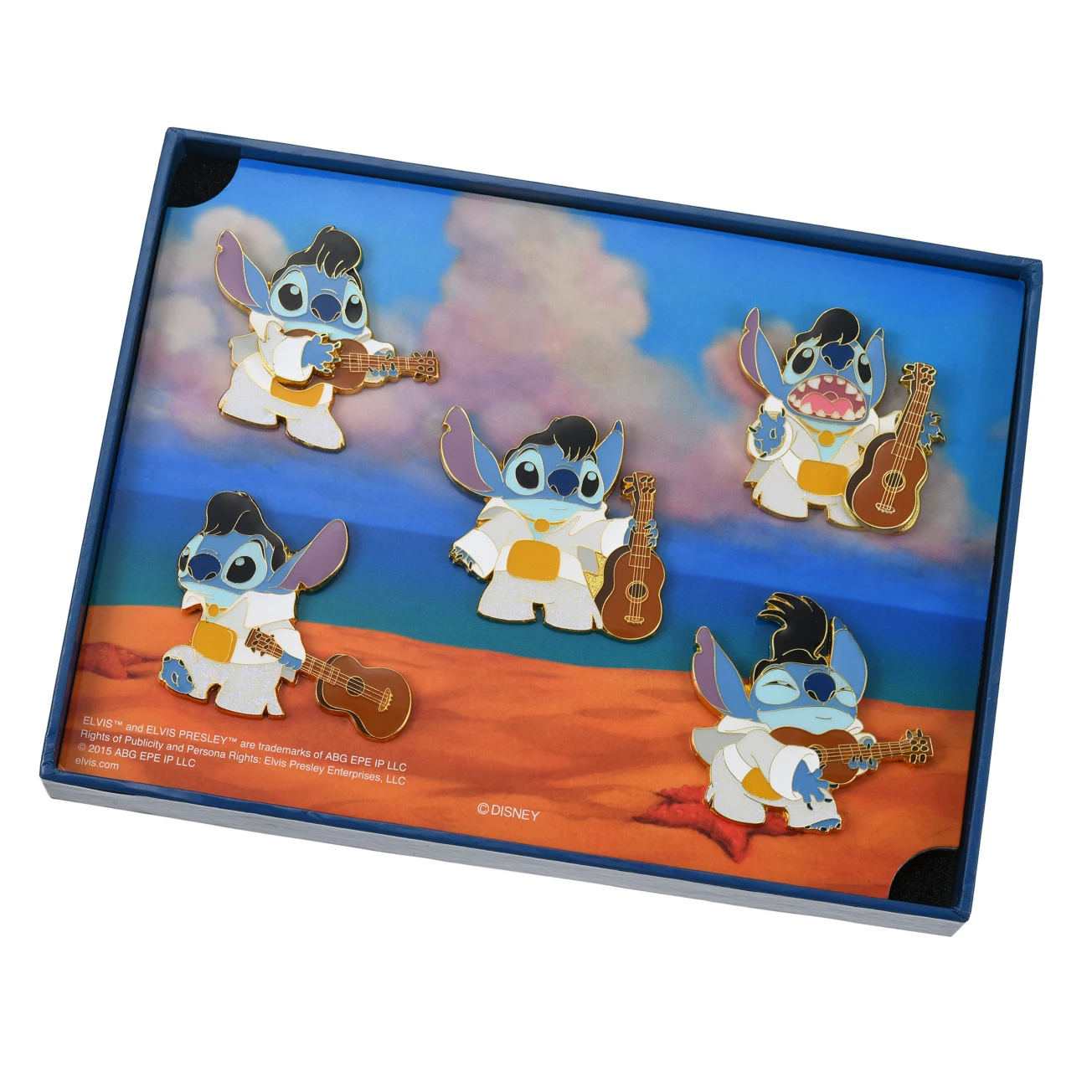 ShopDisney Japan - STITCH 20 YEARS - Elvis Stitch pin set of 5