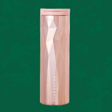 Hong Kong Starbucks - 16oz Rhombus Troy Rose Gold Tumbler 16oz