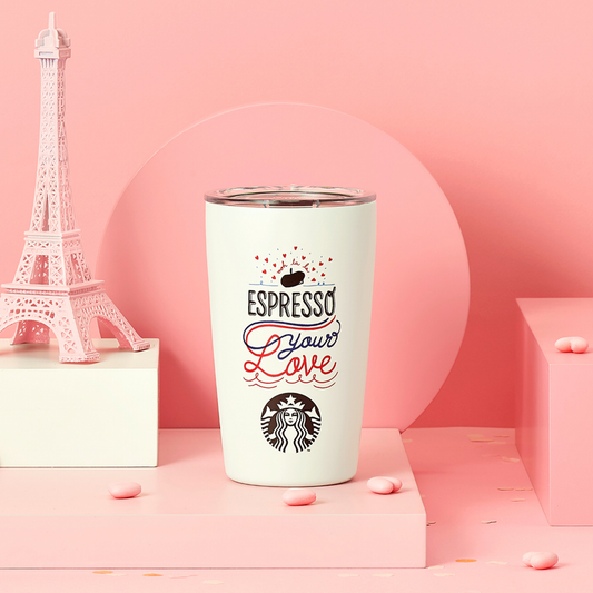 Hong Kong Starbucks - Valentine's Day 2022 - Espresso Your Love SS Tumbler 12oz Espresso Your Love