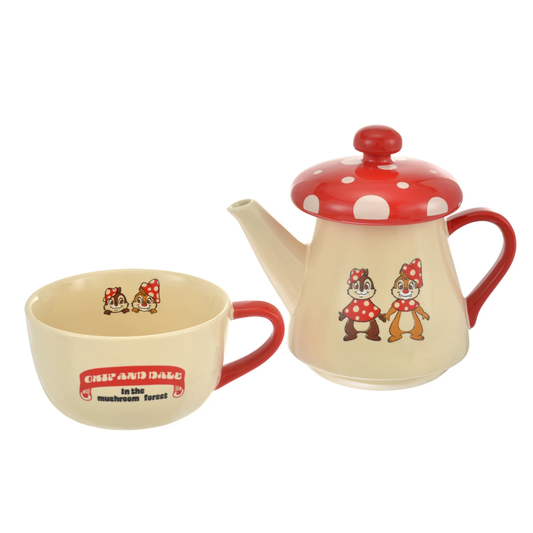 SDJ - Mushroom Forest - Tea pot with cup