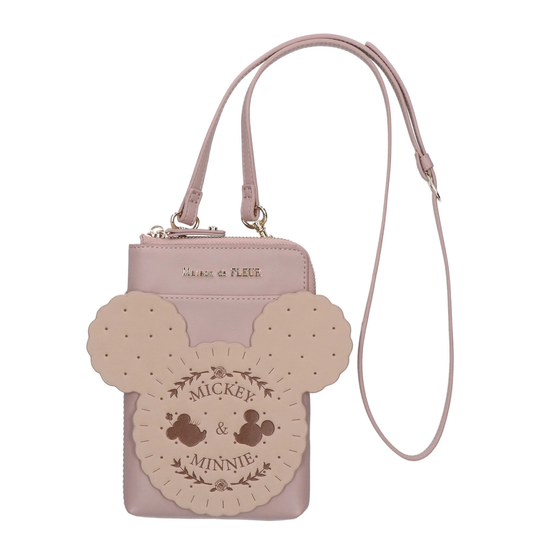 SDJ - Japan Maison de FLEUR Mickey Mouse Cell Phone Bag (Beige)