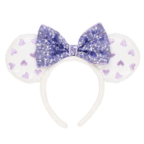 TDR - White x Purple Heart Ears