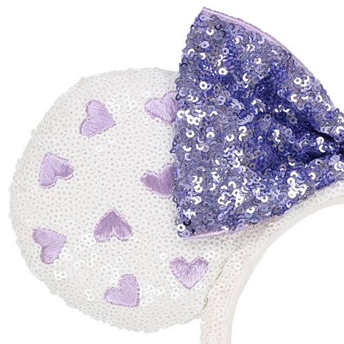 TDR - White x Purple Heart Ears