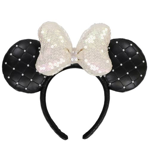 TDR - White sequin and pearl ears