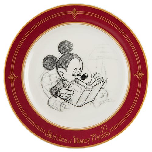 TDR - Sketches of Disney Friends Collection - 20cm plate - Mickey Mouse