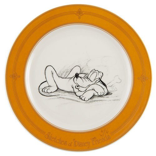 TDR - Sketches of Disney Friends Collection - 20cm plate - Pluto