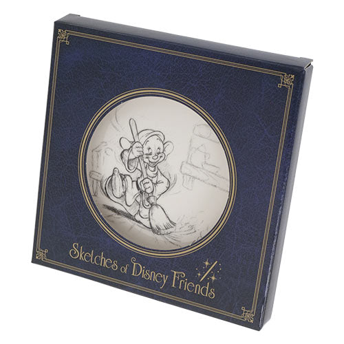 TDR - Sketches of Disney Friends Collection - 20cm plate - Dopey