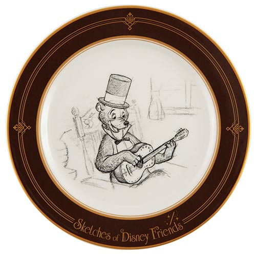 TDR - Sketches of Disney Friends Collection - 20cm plate - Country Bear