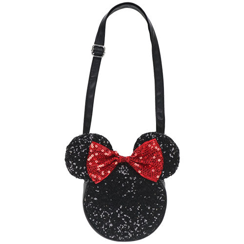 TDR - Minnie Mouse Black sequin Crossbody Bag