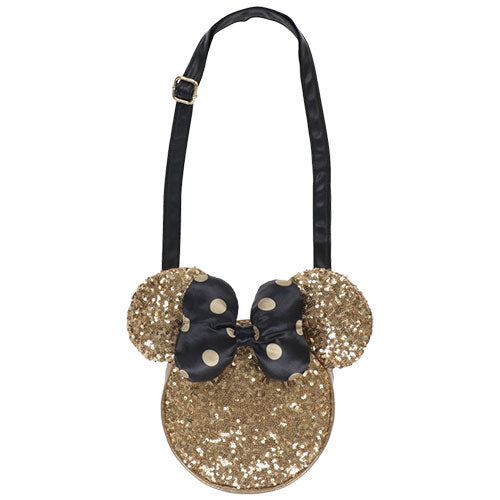 TDR - Minnie Mouse Gold sequin Crossbody Bag