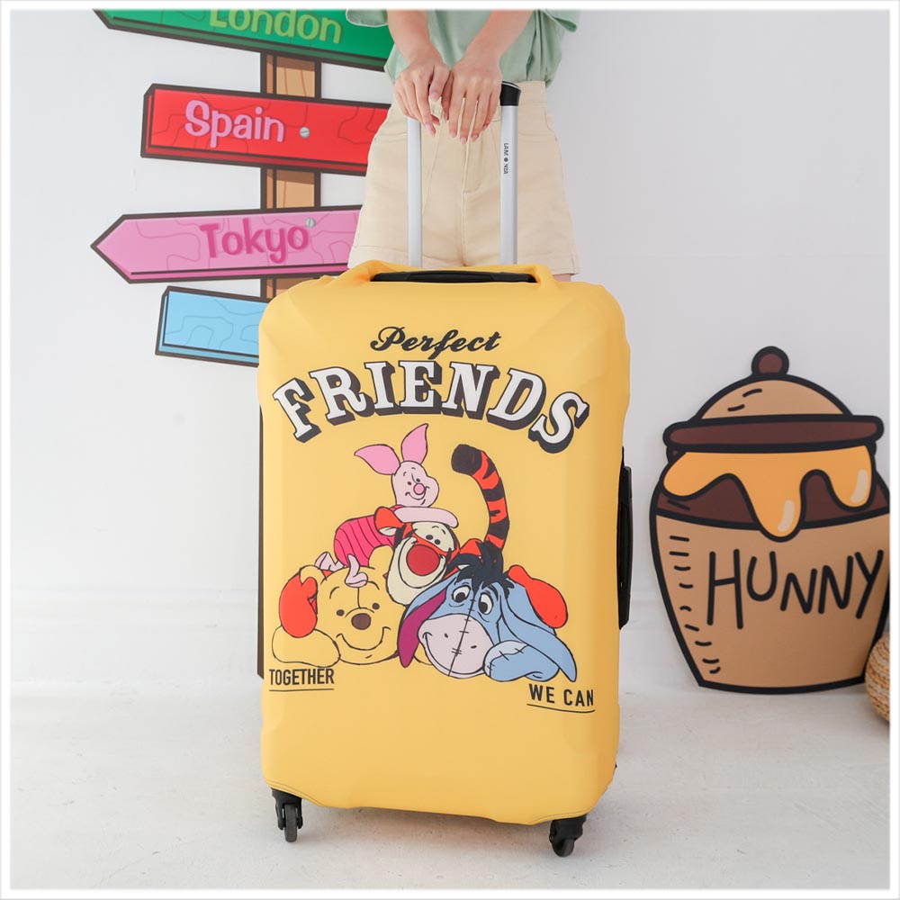 Disney Character Luggage Cover - Pooh and friends