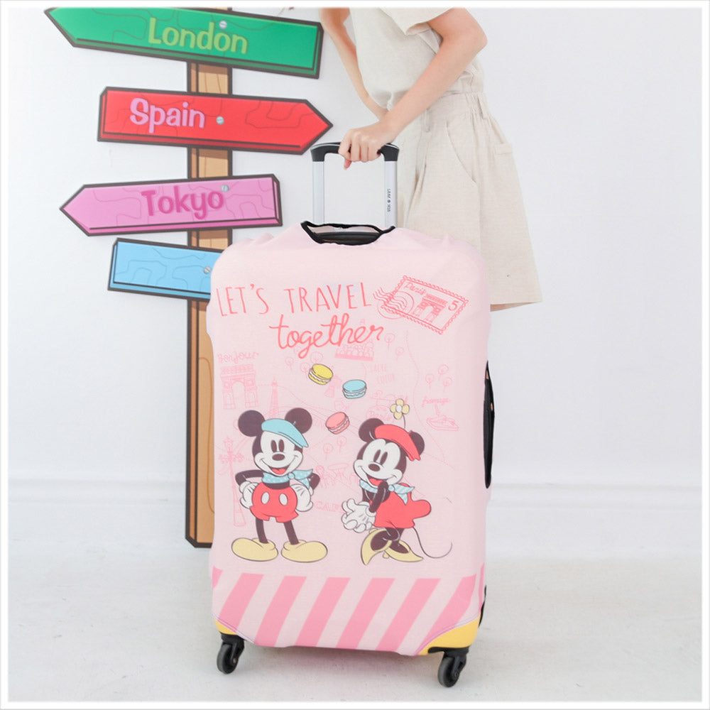 Disney Character Luggage Cover - Mickey and Minnie