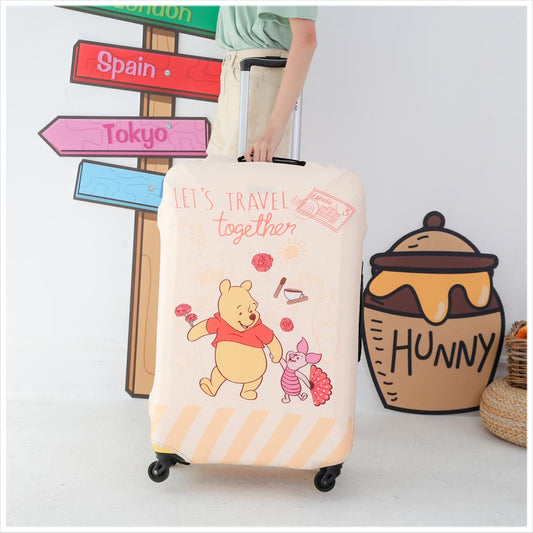 Disney Character Luggage Cover - Pooh and Piglet