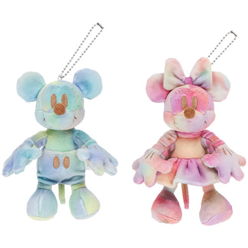 TDR - Disneyland 40th Anniversary DREAM-GO-ROUND Collection - Mickey and Minnie Mouse Keychain Plush pair