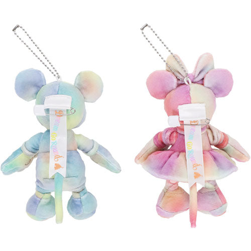 TDR - Disneyland 40th Anniversary DREAM-GO-ROUND Collection - Mickey and Minnie Mouse Keychain Plush pair