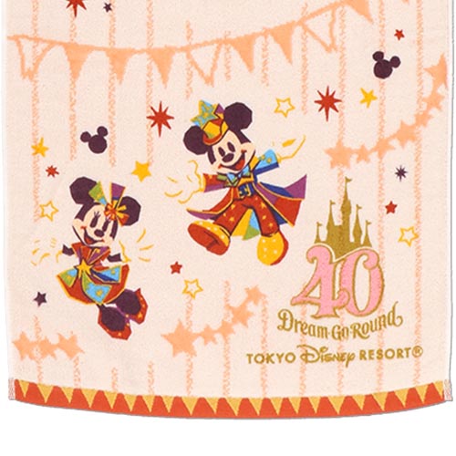 TDR - Disneyland 40th Anniversary DREAM-GO-ROUND Collection - Face Towel