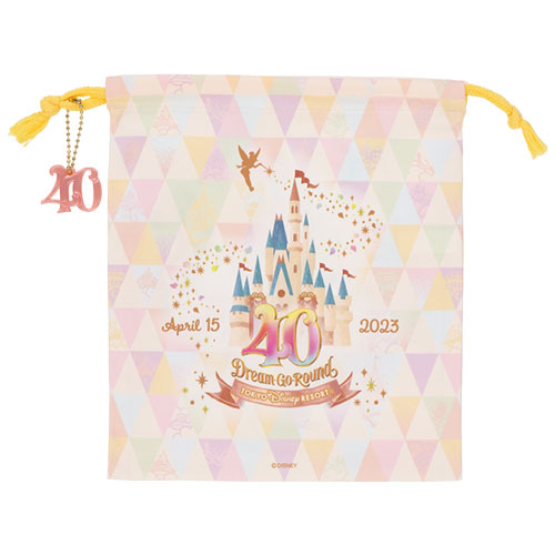 TDR - Disneyland 40th Anniversary DREAM-GO-ROUND Collection - Cloth pouch