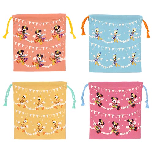 TDR - Disneyland 40th Anniversary DREAM-GO-ROUND Collection - Cloth pouch set of 4