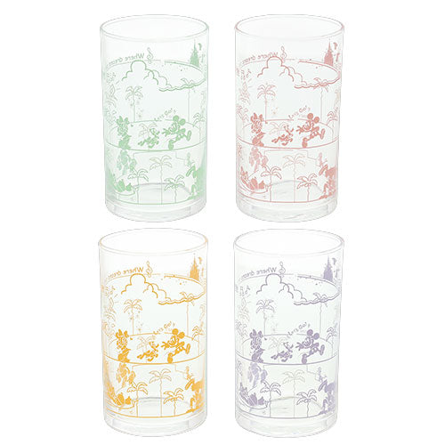 TDR -  Tokyo Disney Resort Glass Set of 4