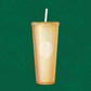 Hong Kong Starbucks - 24oz Bling Yellow Cold Cup
