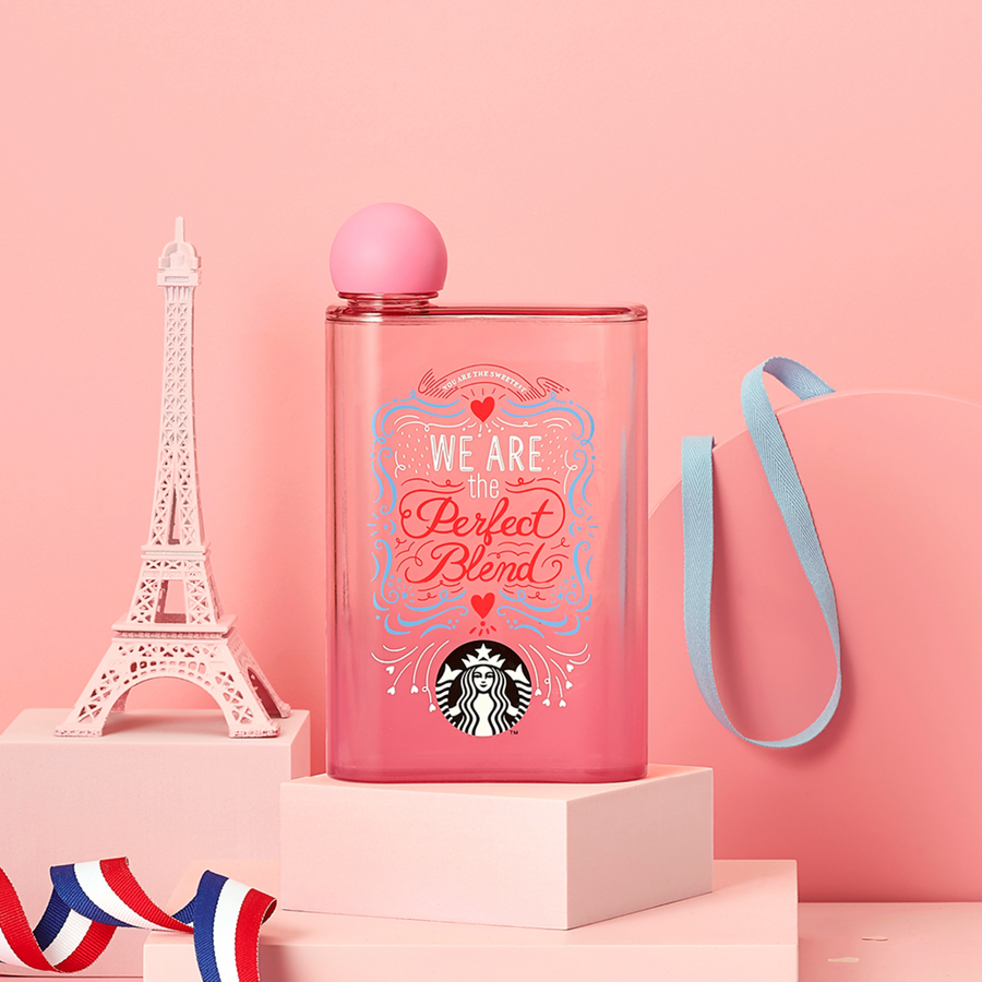 Hong Kong Starbucks - Valentine's Day 2022 - Perfect Blend Bottle 14oz Perfect Blend