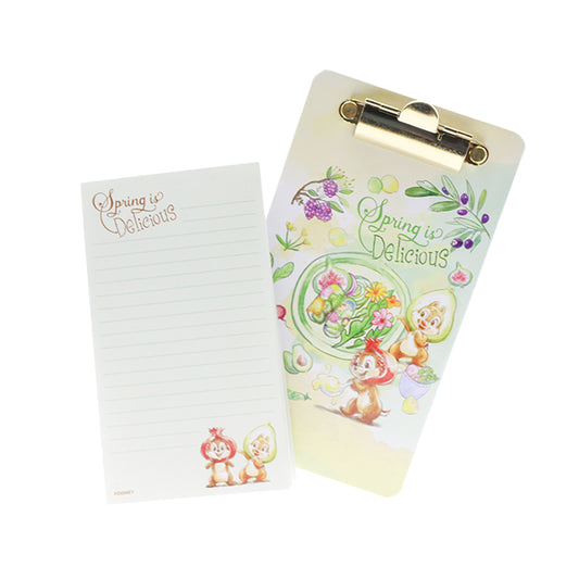 HKDL - Spring Chip 'n' Dale Clipboard with Memo Pad Set