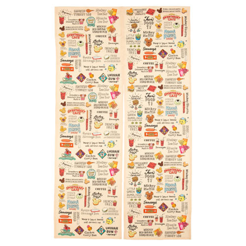 TDR - Tokyo Disneyland Snacks Door Curtain (150cm x 85cm)