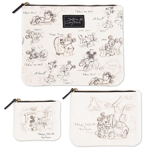 TDR - Sketches of Disney Friends - Pouch set