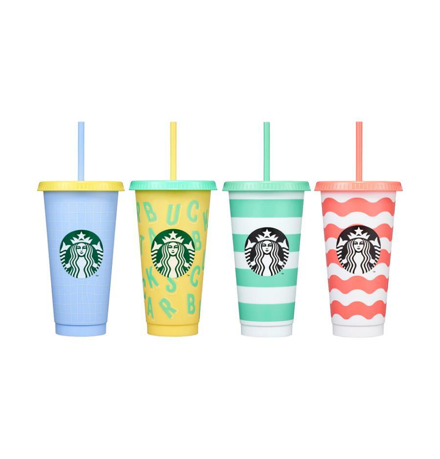 South Korea Starbucks - Active summer reusable cold cup set (4P)