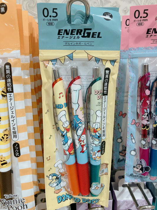 SDJ - Pen set of 3 - Donald Duck