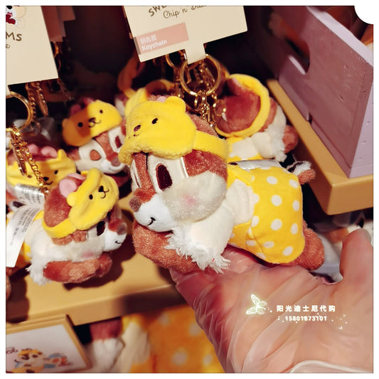 SHDL - Sleeping Chip & Dale - Keychain Plush (Dale)