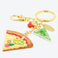 TRD - Keychain Collection - Pizza set of 3