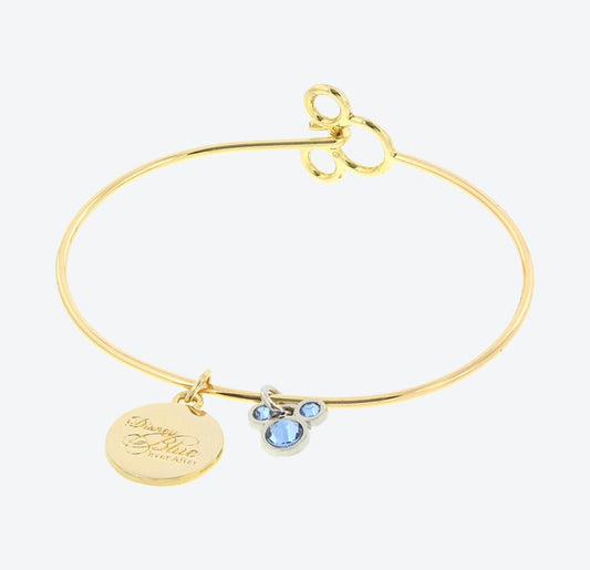 TDR - Disney Blue Ever After Bracelet - Gold