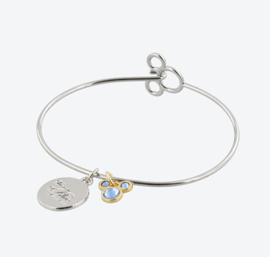 TDR - Disney Blue Ever After Bracelet - Silver