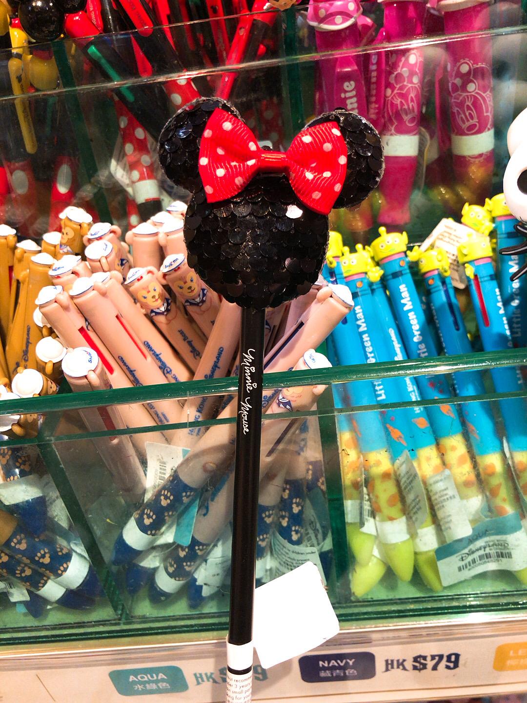 HKDL - Minnie Mouse sequin pen