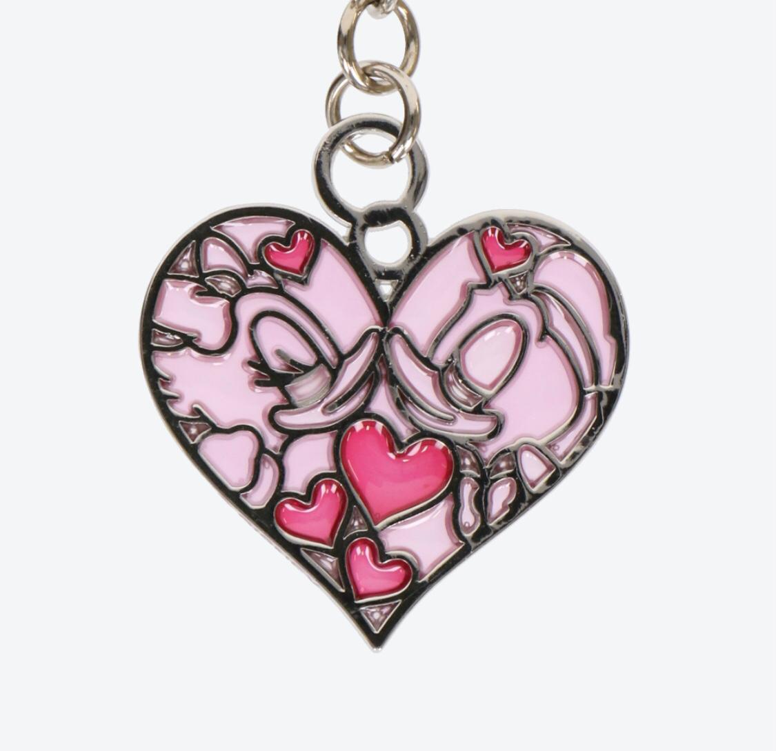 TDR - Donald Daisy Stain Glass Keychain