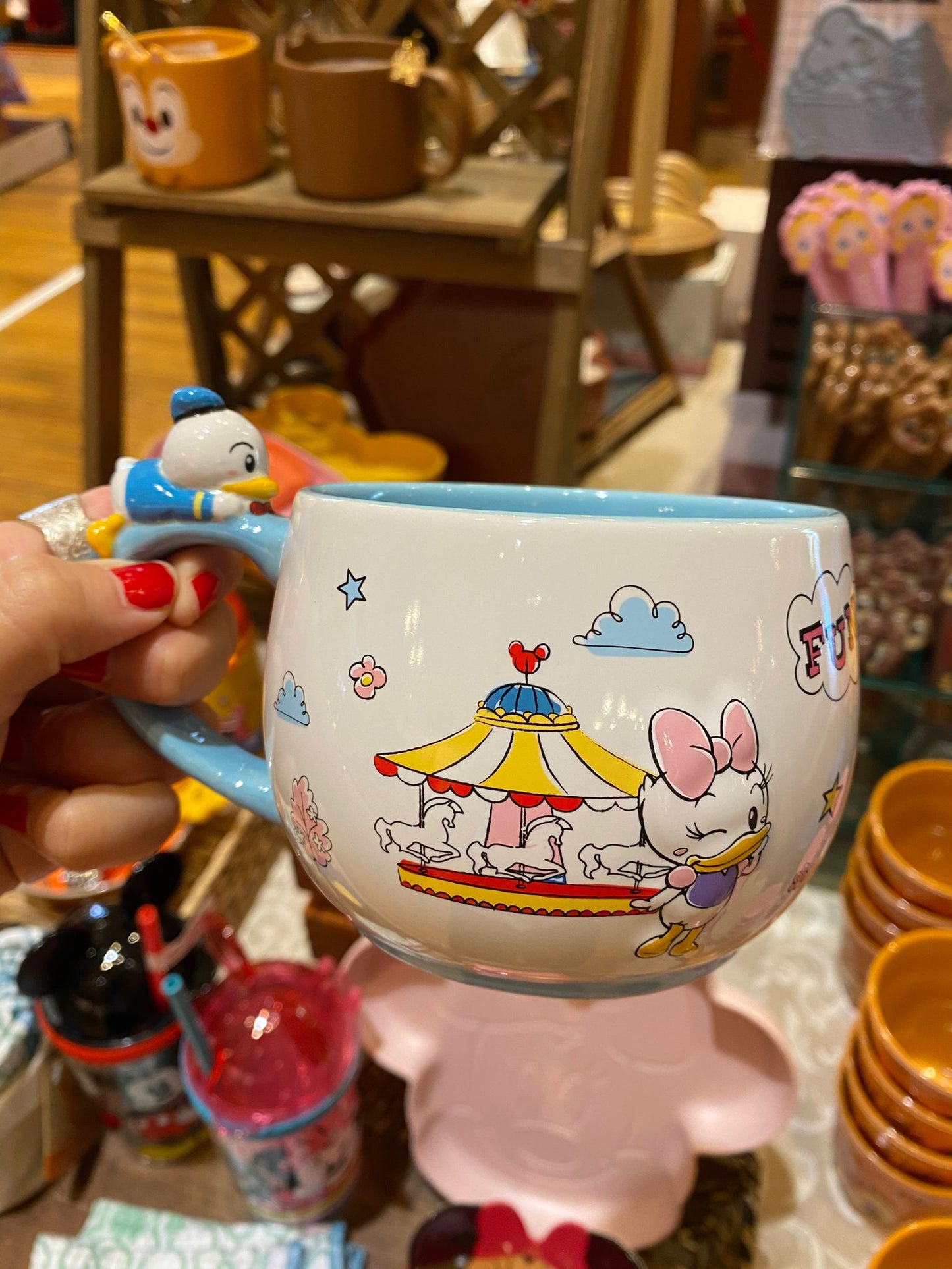 HKDL - Donald and Daisy Mug