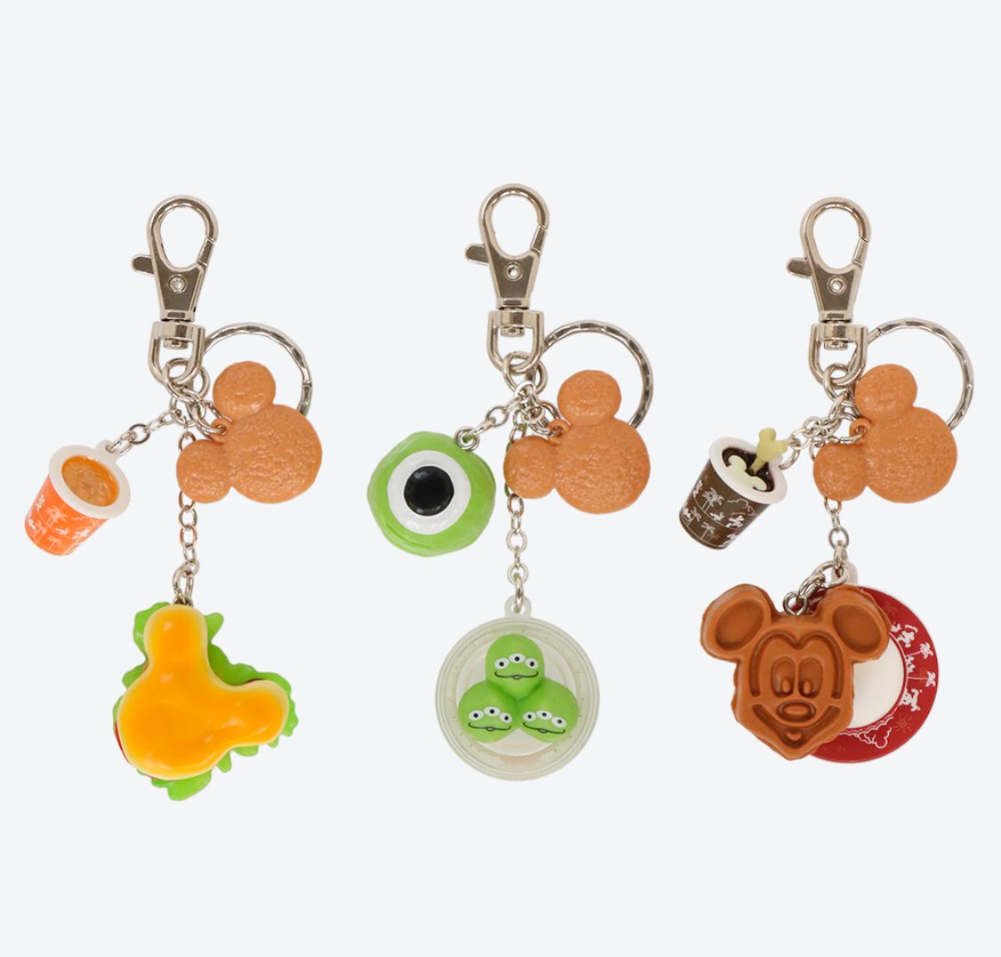 TDR - Disney food keychain set