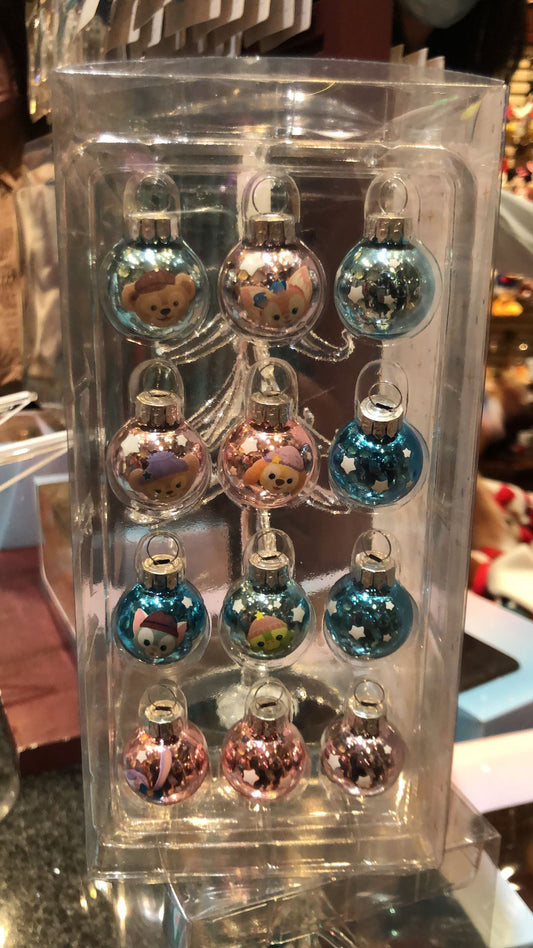 HKDL - Christmas 2022 - Duffy and Friends Glass Christmas Tree and Ornaments