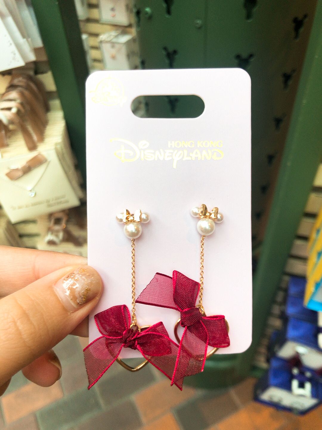 HKDL - Minnie Mouse Earrings