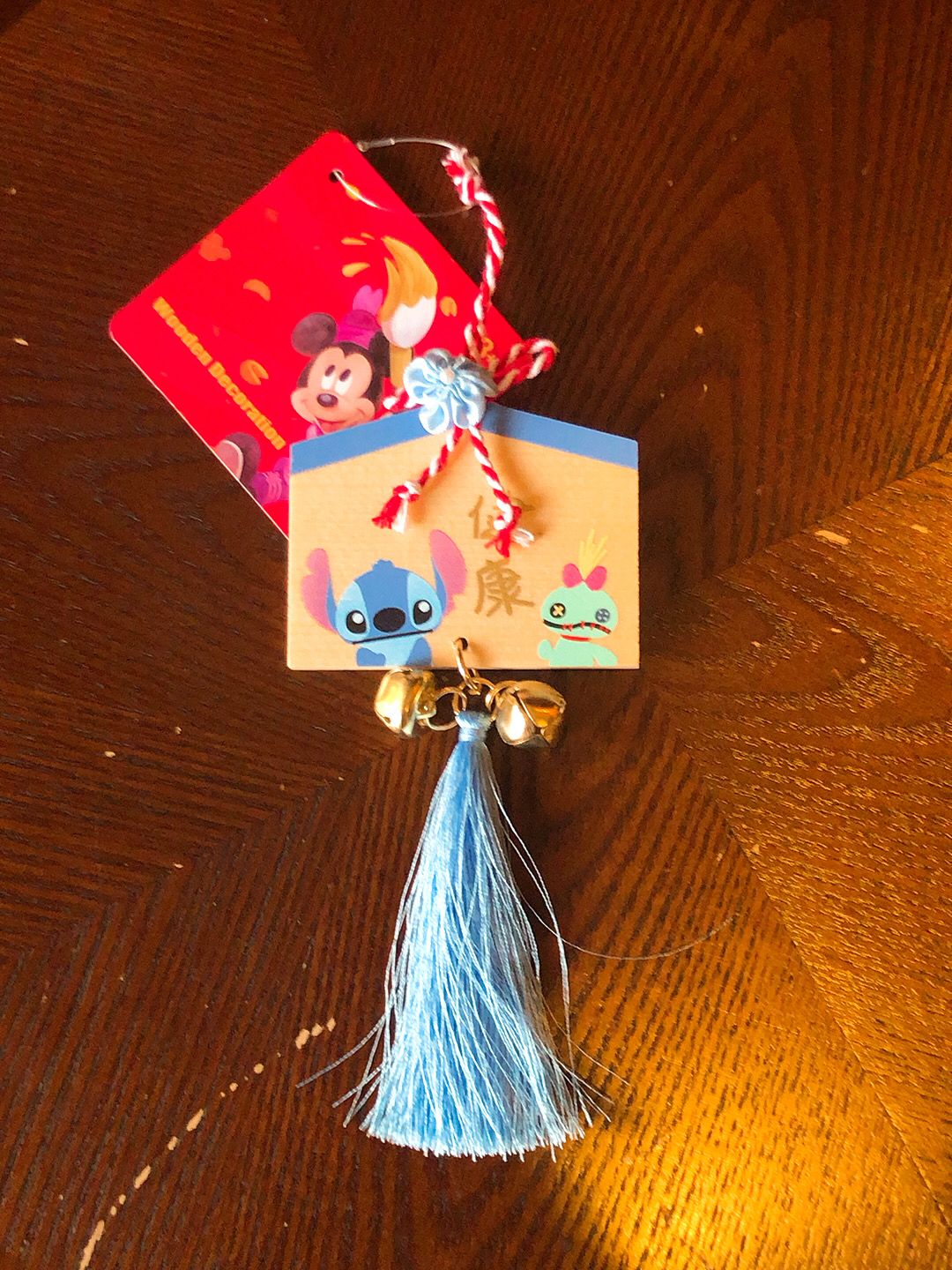 HKDL - Chinese New Year 2023 - Wooden Decoration (Stitch and Scrump)