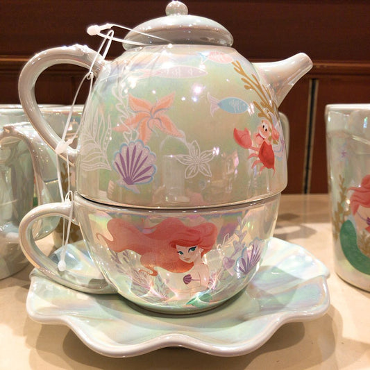 HKDL - The Little Mermaid Tea Pot with Mug