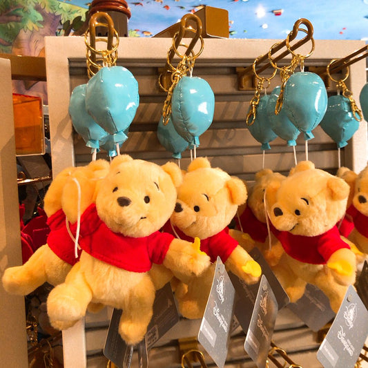 HKDL - Winnie the Pooh Balloon Keychain Plush - Pooh