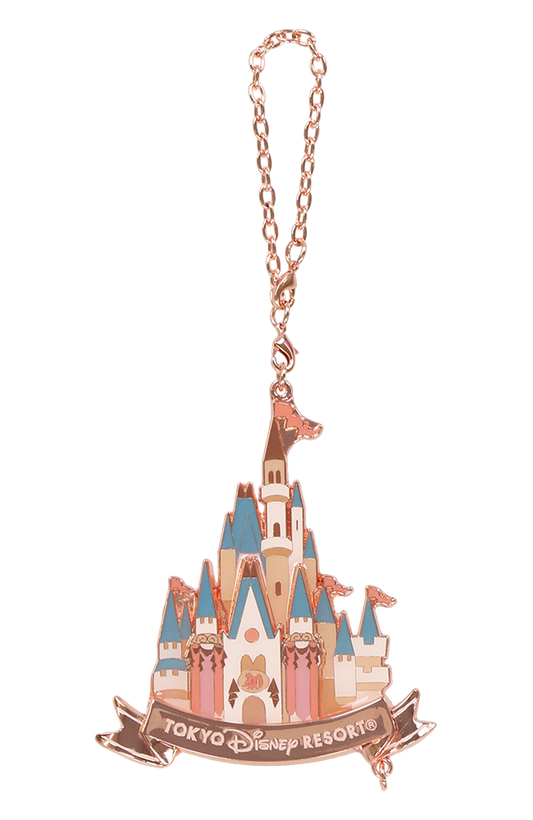 TDR - Tokyo Disneyland 40th Anniversary - Flag Holder keychain (Castle)