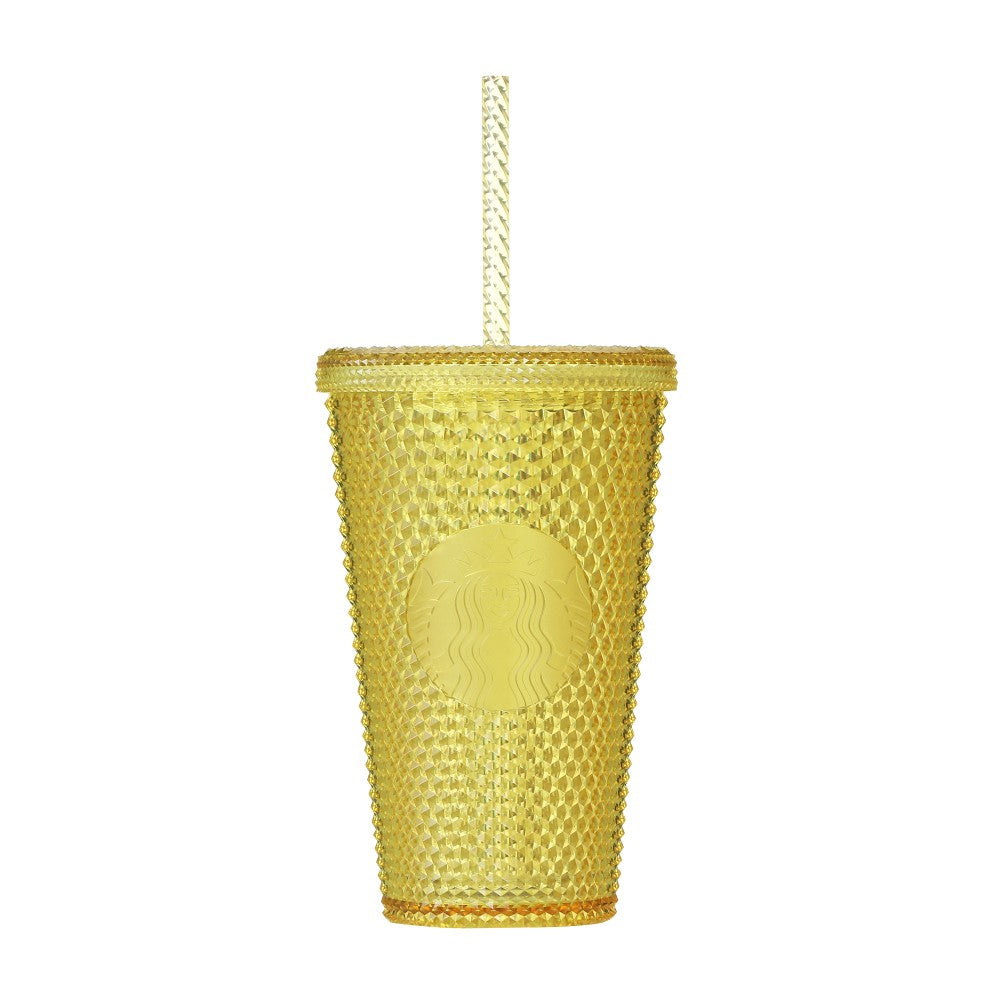 Japan Starbucks - 473ml Yellow studded tumbler