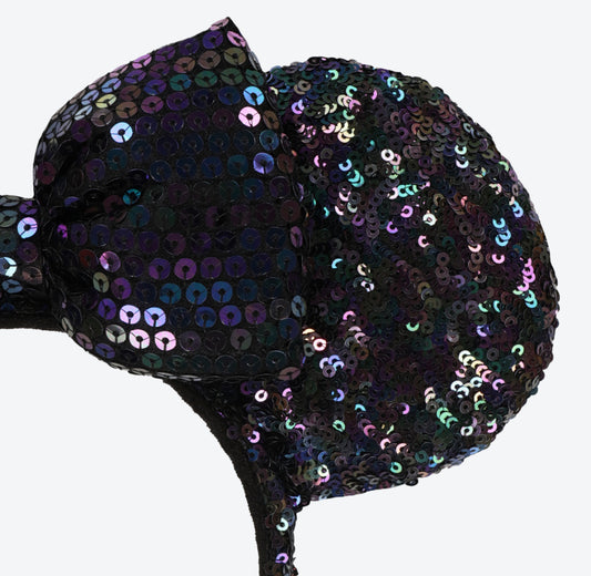 TDR - Black/purple sequin ears / headband