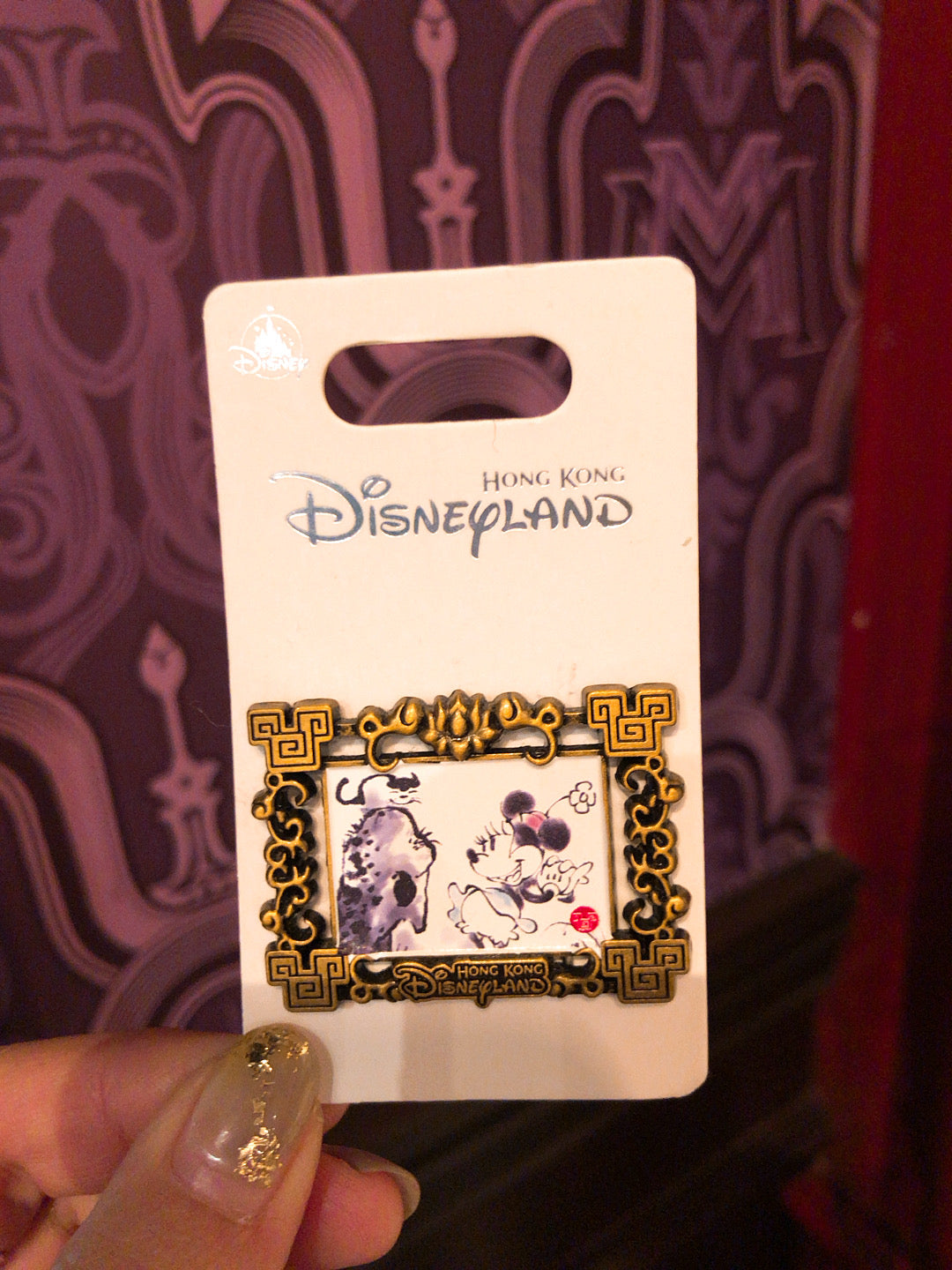 HKDL - Chinese painting pin