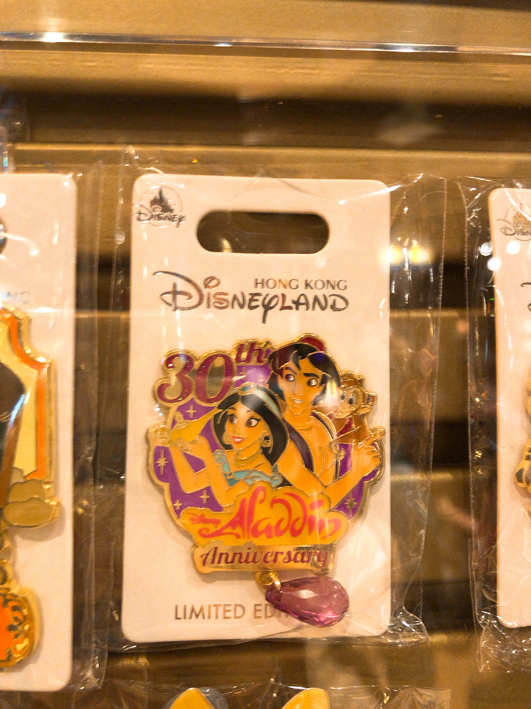 HKDL - LE Aladdin 30th anniversary pin