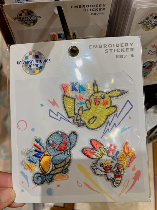 SJ - NO LIMIT! 2023 - Pokémon embroidery stickers set